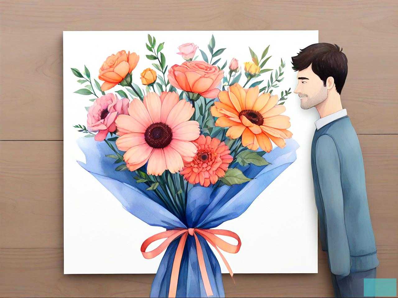 教师节送男教师什么花