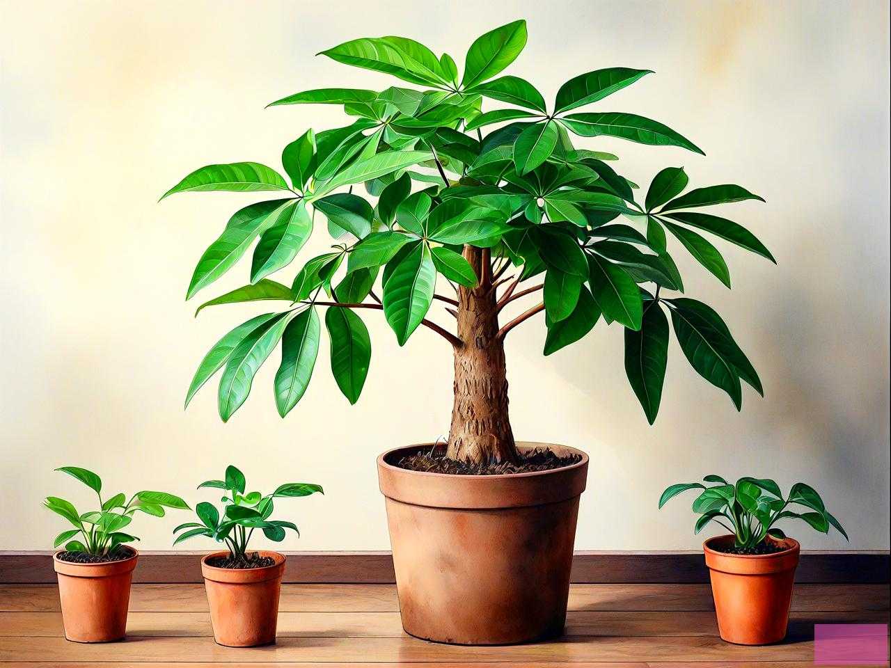 发财树一盆里种几棵好