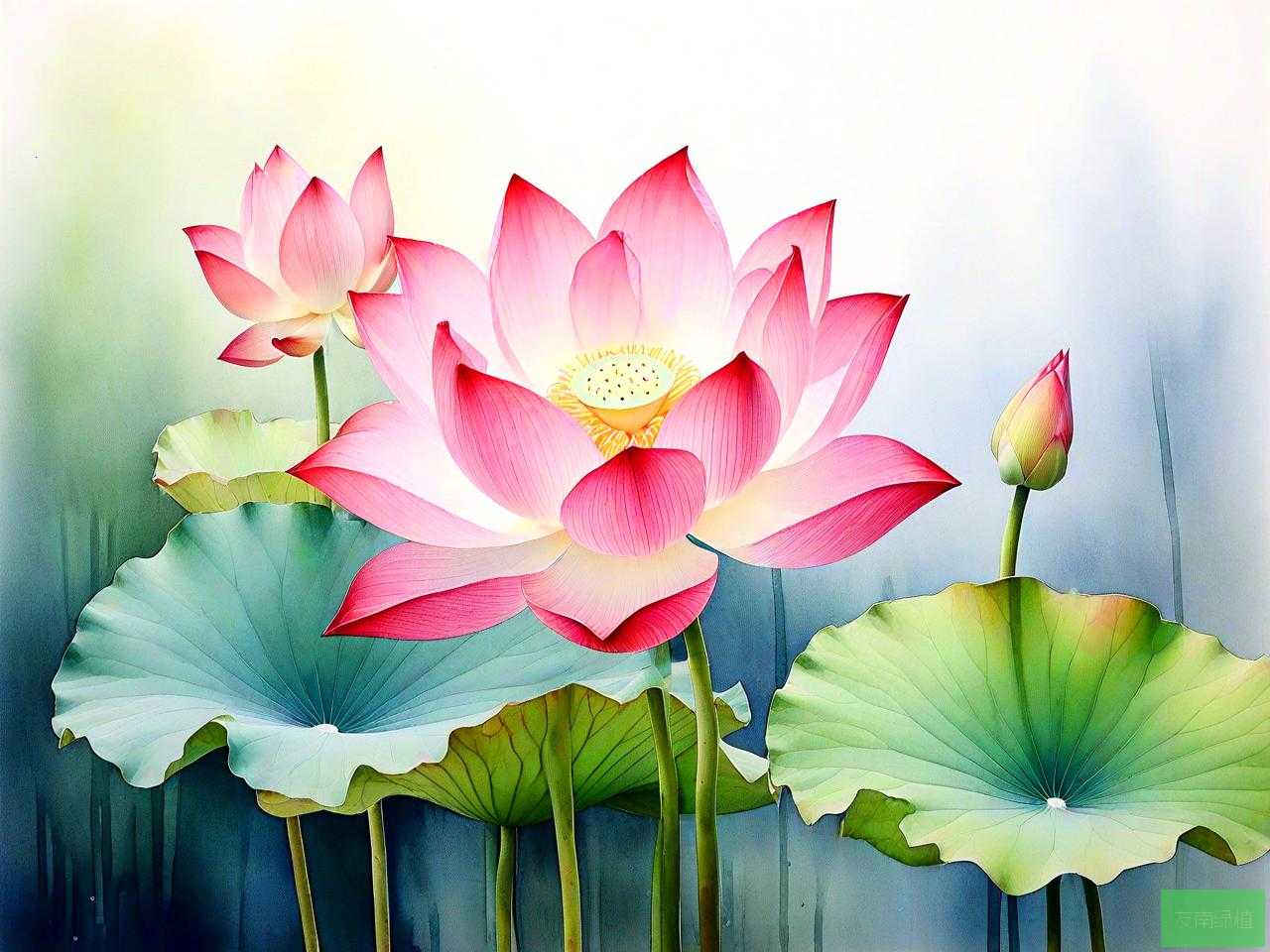 双色荷花的寓意和象征