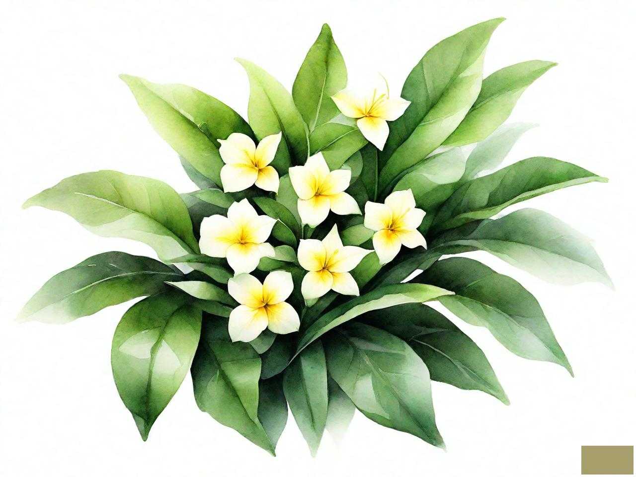 非洲茉莉花的叶子发黄