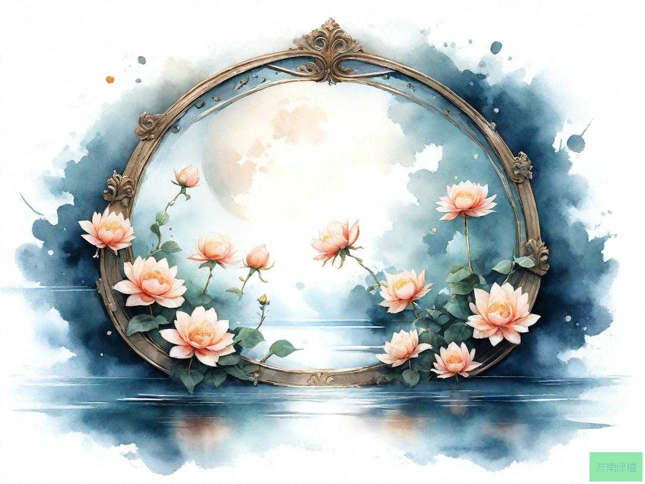 镜中花水中月比喻爱情