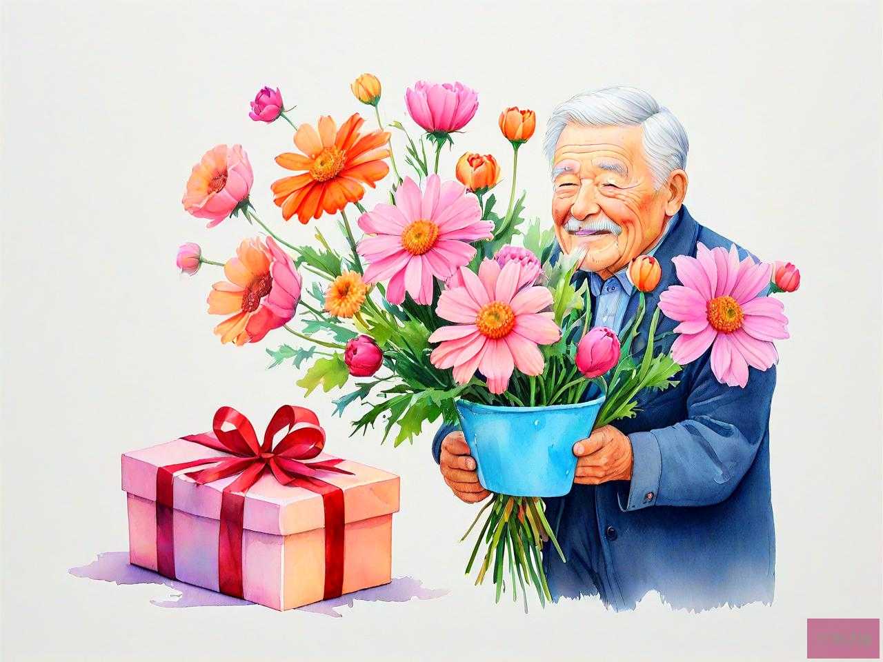 爷爷生日送花送什么花