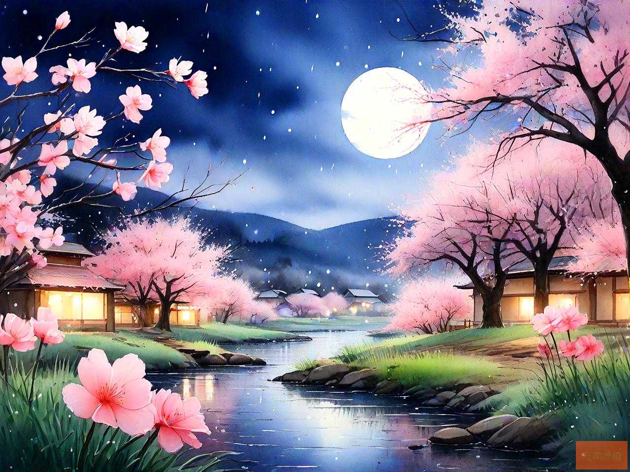 夜听风雨声花落知多少