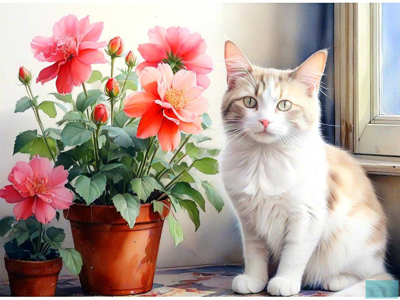 家里养猫适合养什么花