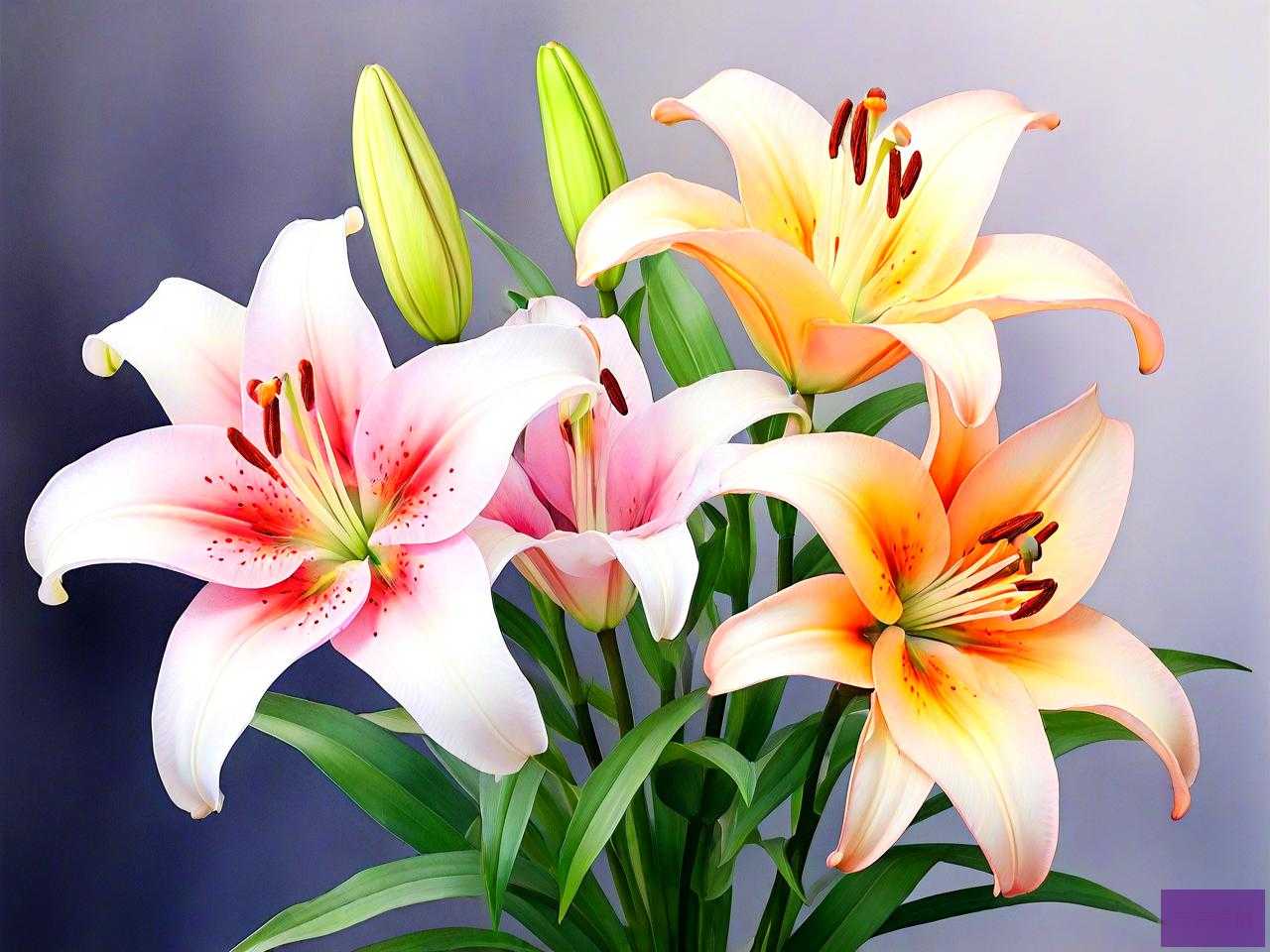 百合花各种颜色的寓意