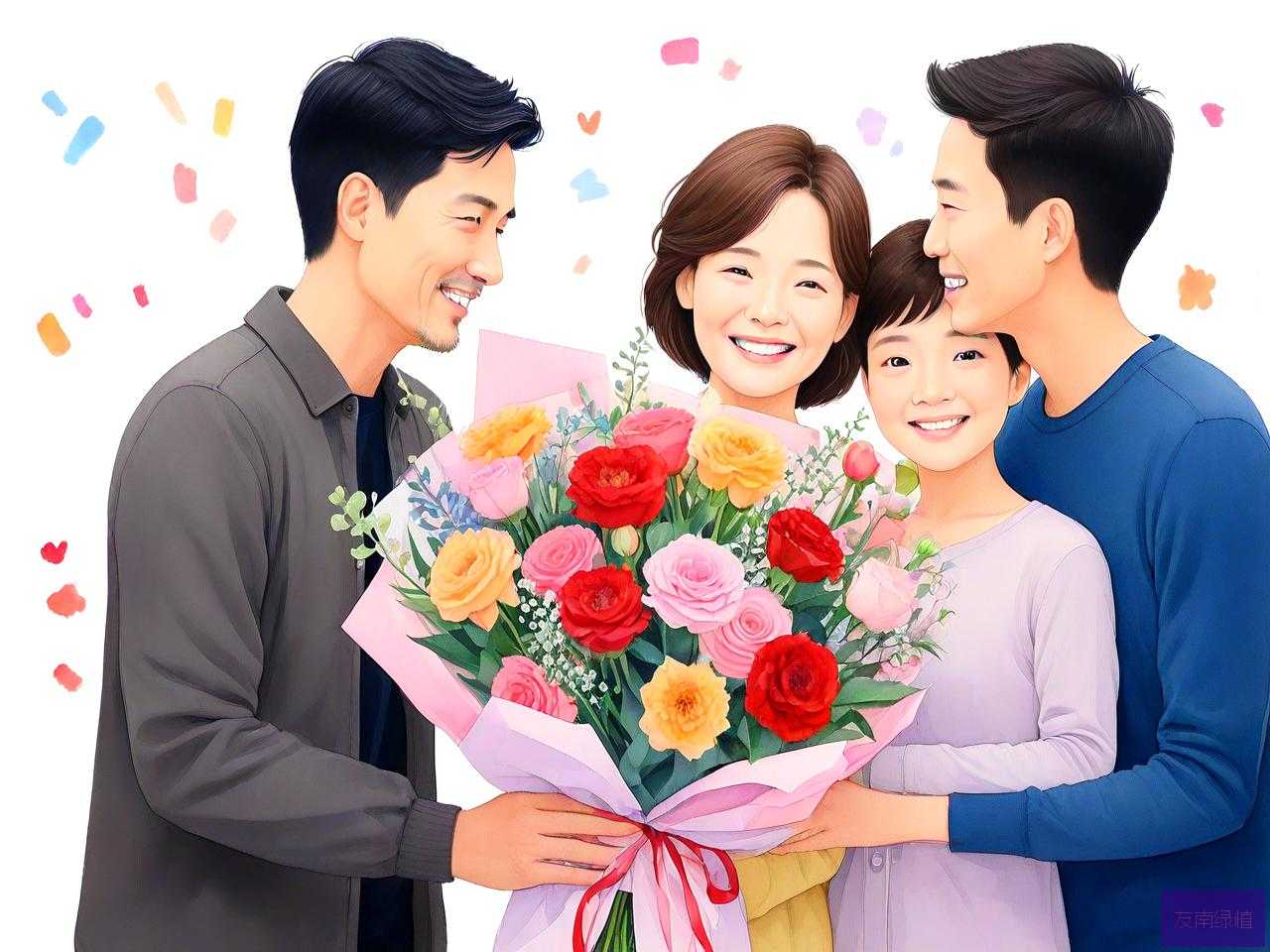 家人过生日送什么花好