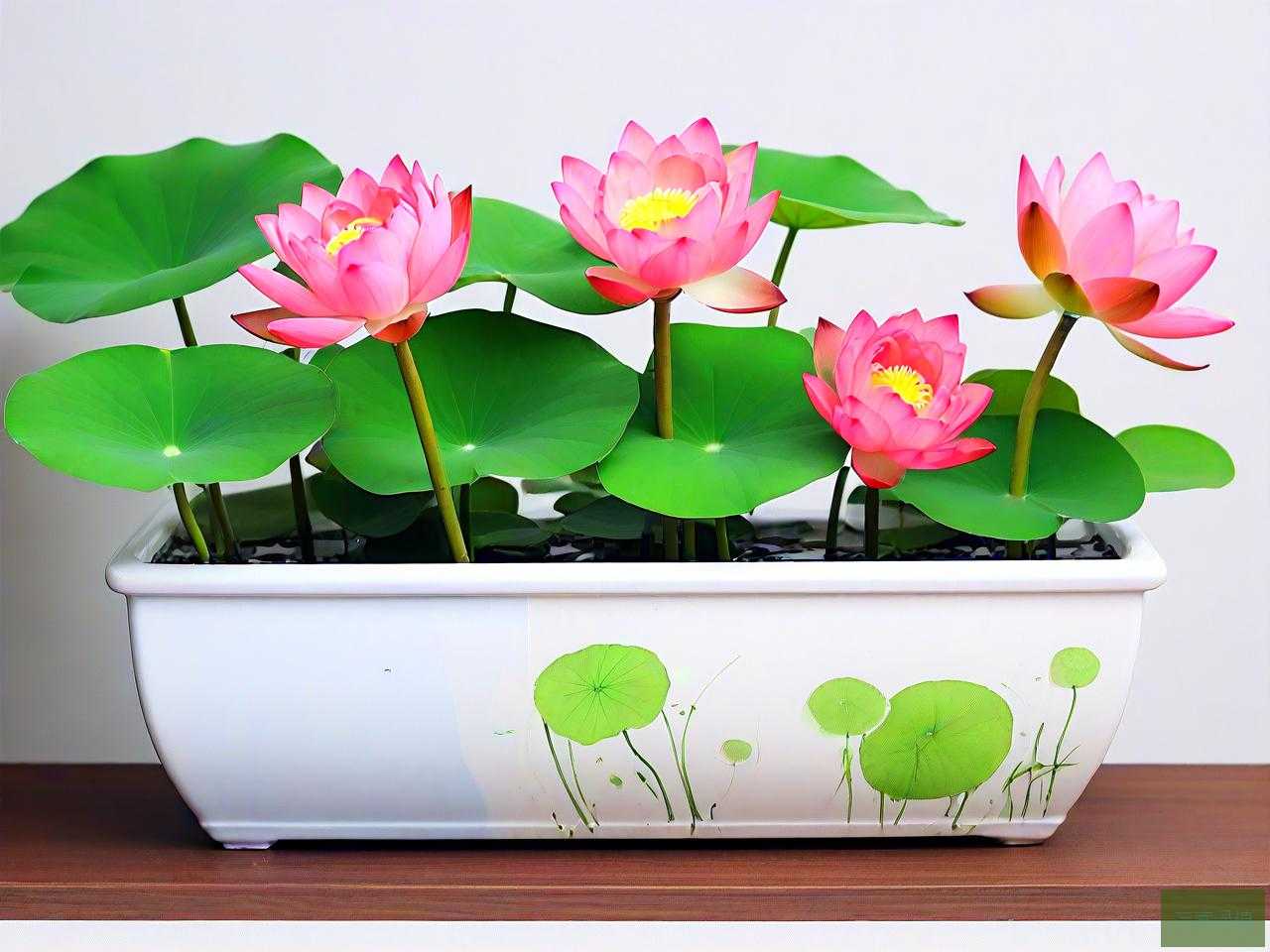 四季水养碗莲水培植物