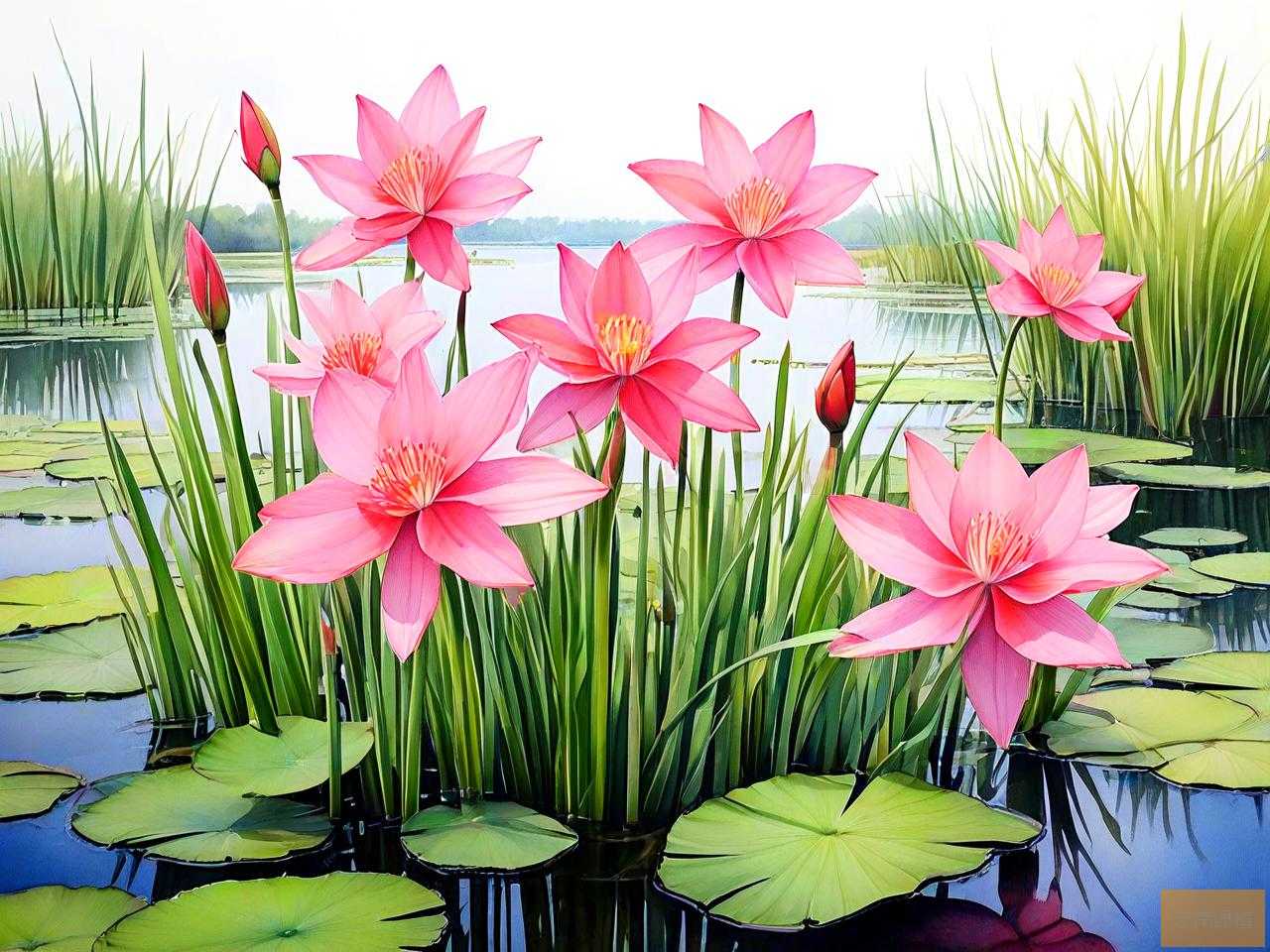 再力花属于挺水植物吗
