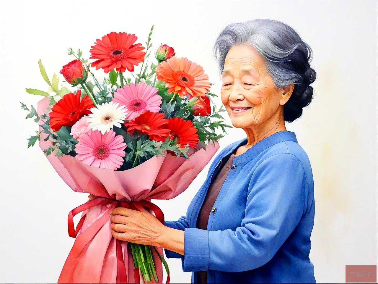 给女性长辈送花送什么