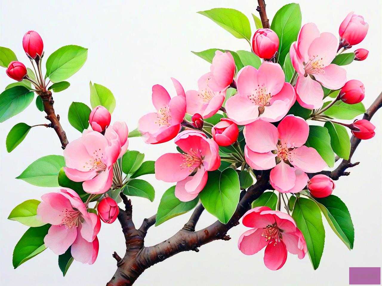 海棠花不长叶子怎么办