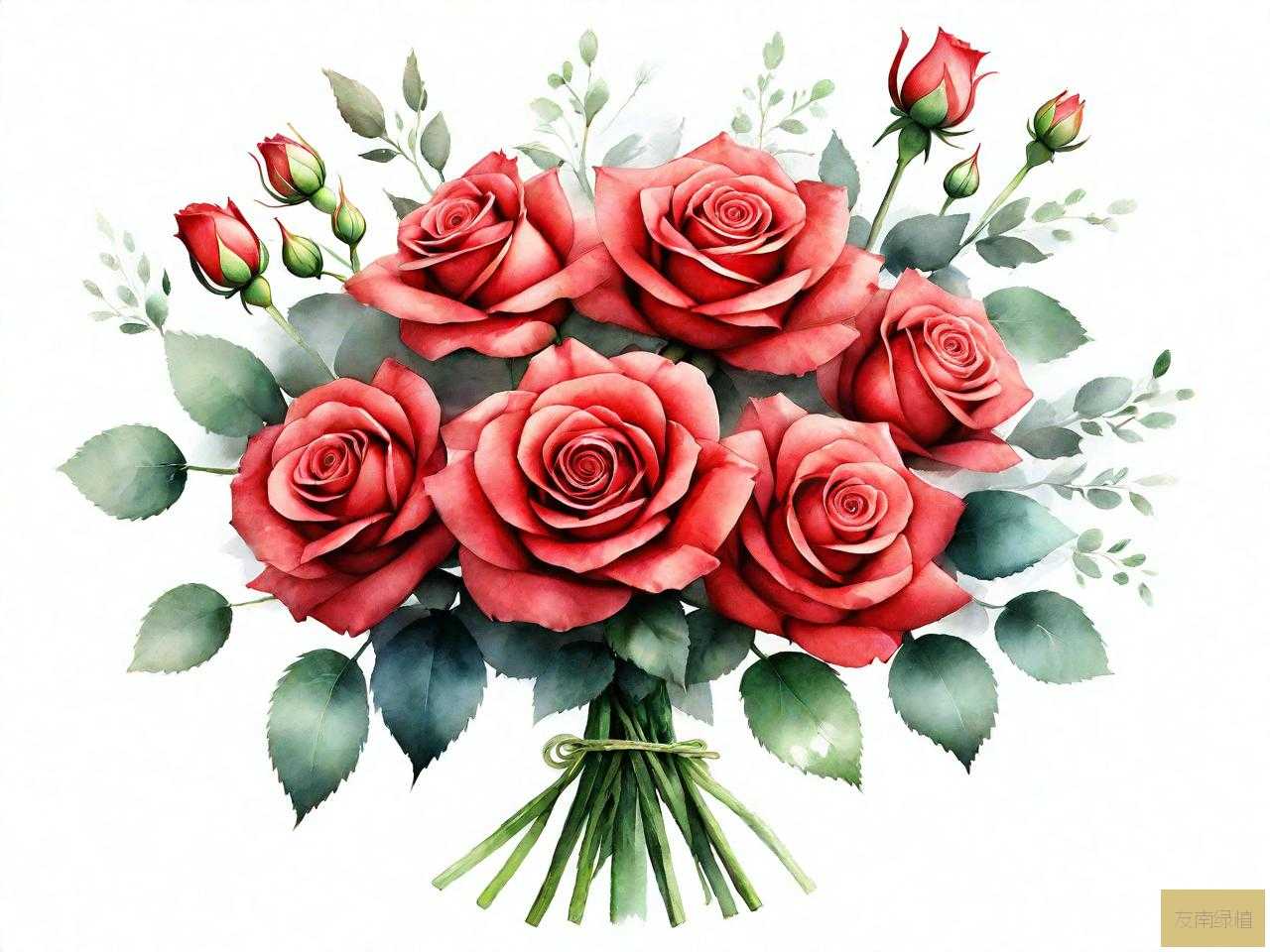 手工玫瑰花束