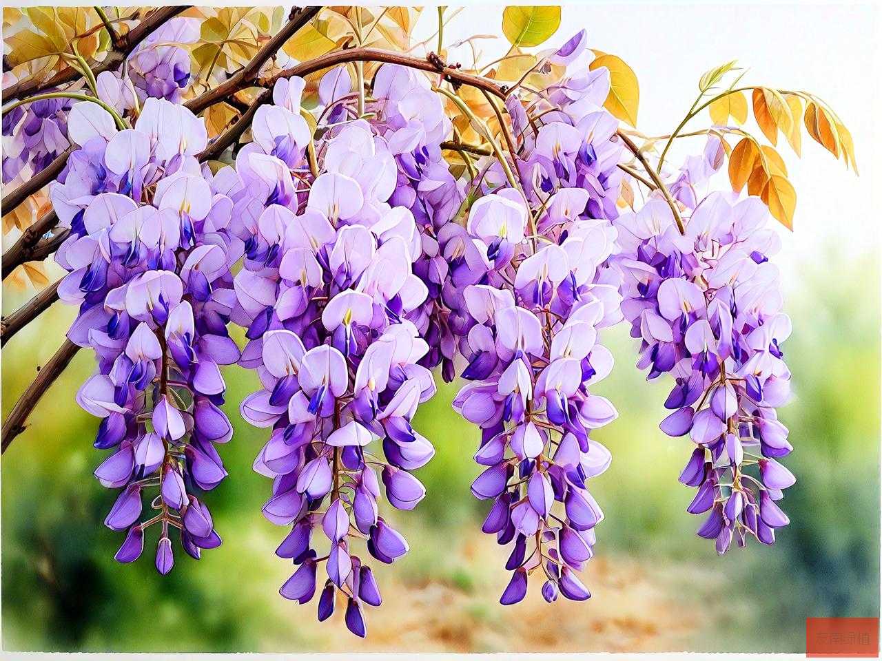 紫藤花秋天冬天落叶吗