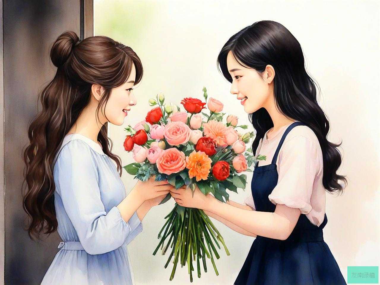 女性送女性朋友什么花