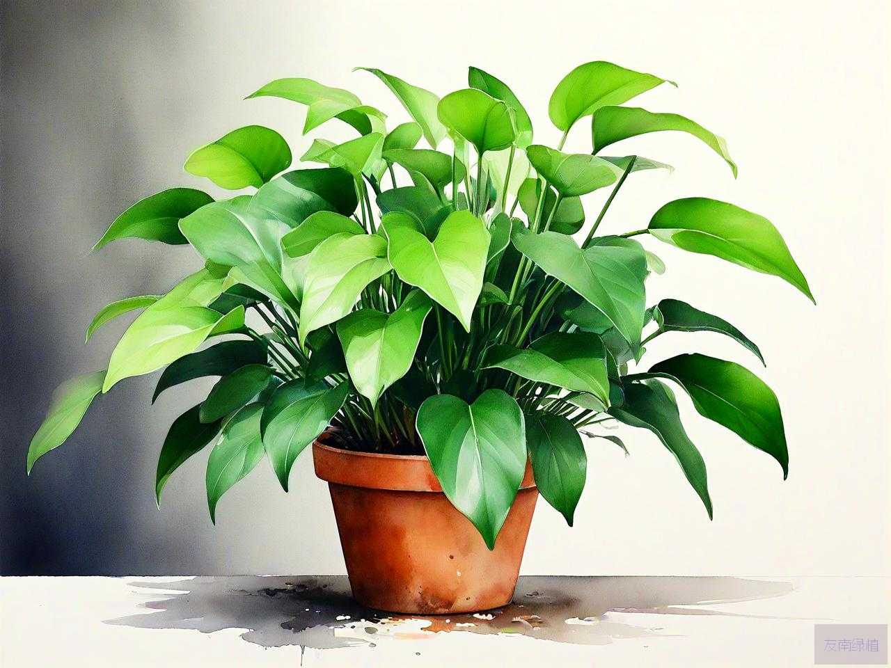 适合家里养的绿色的花