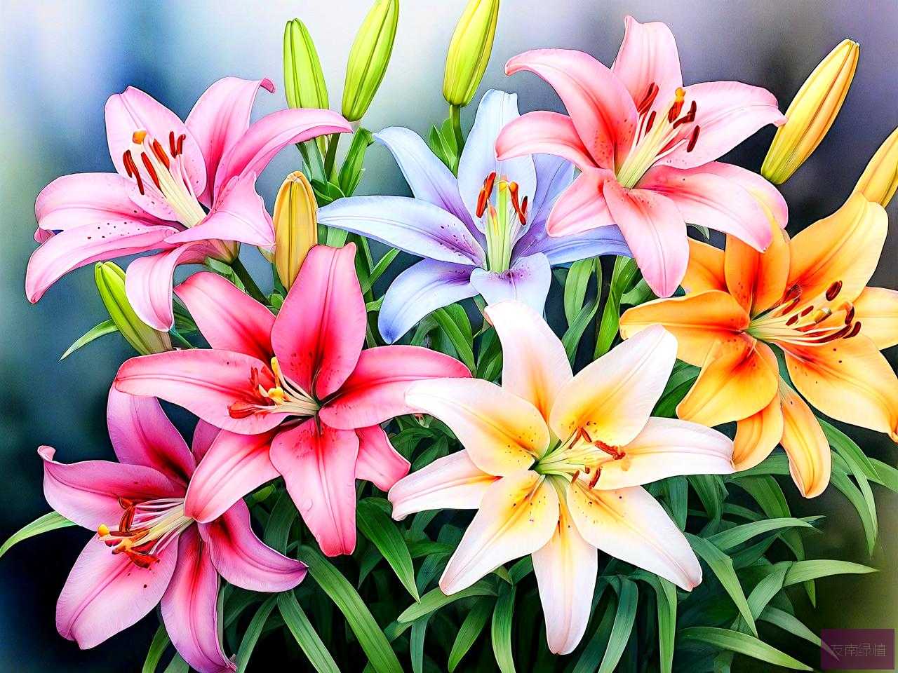 彩色百合花的养殖方法