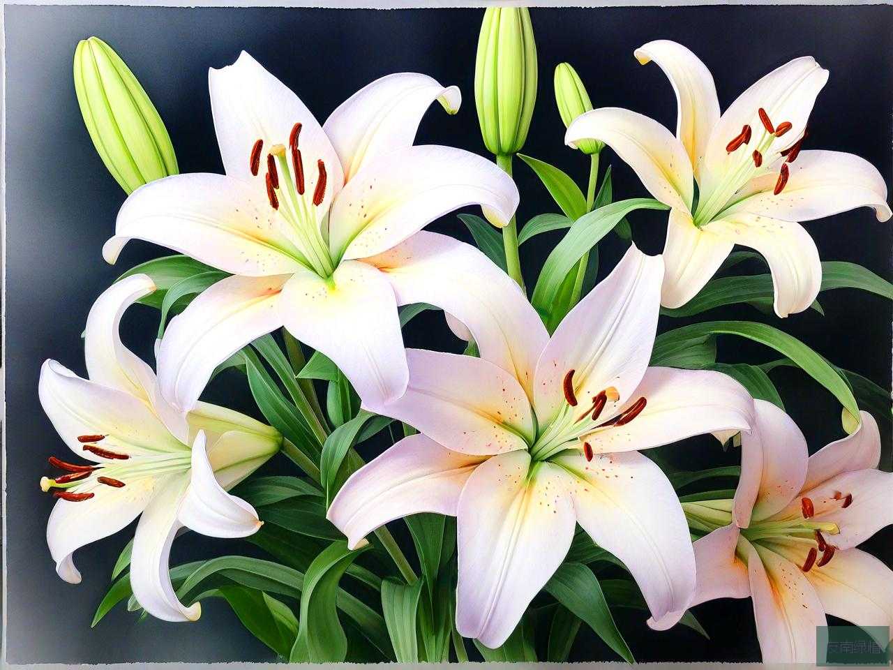 百合花的花程式怎么写