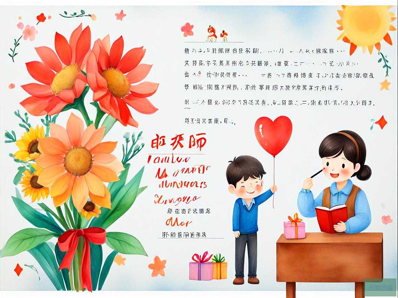 教师节给教师的祝福语