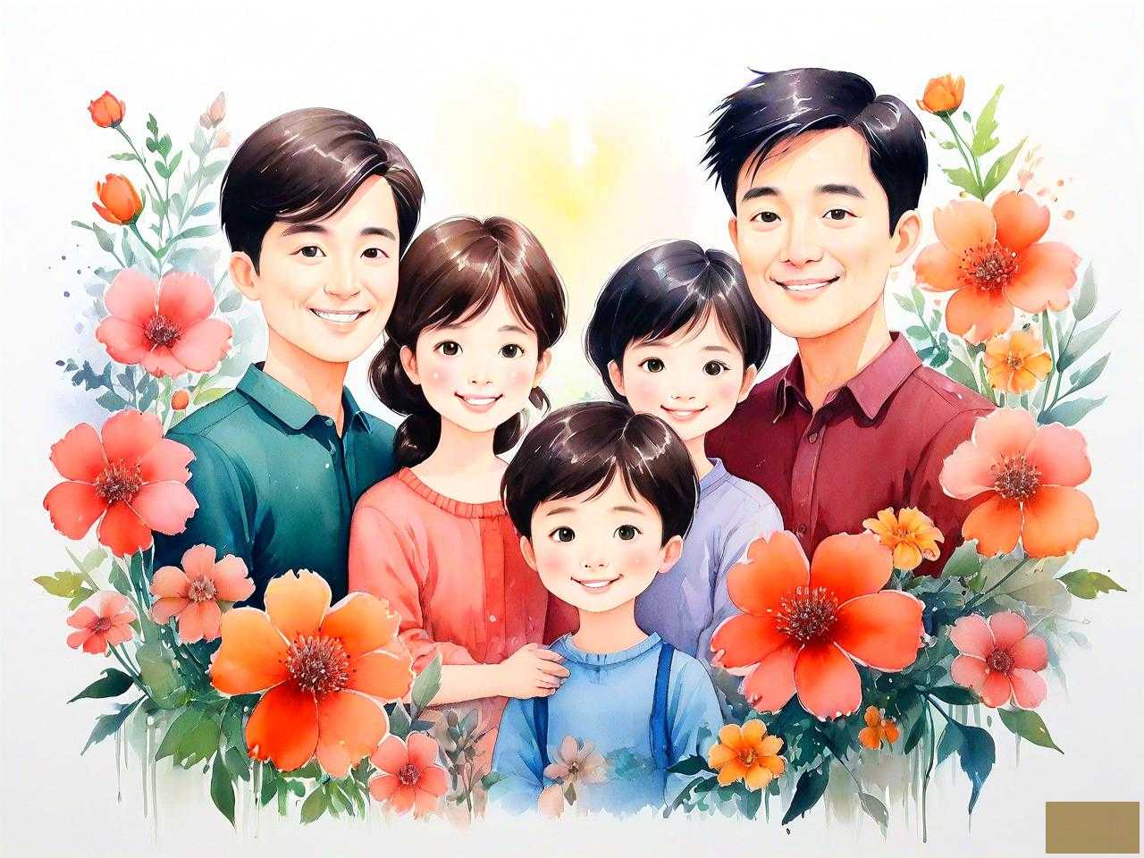 全家福花是什么样子的