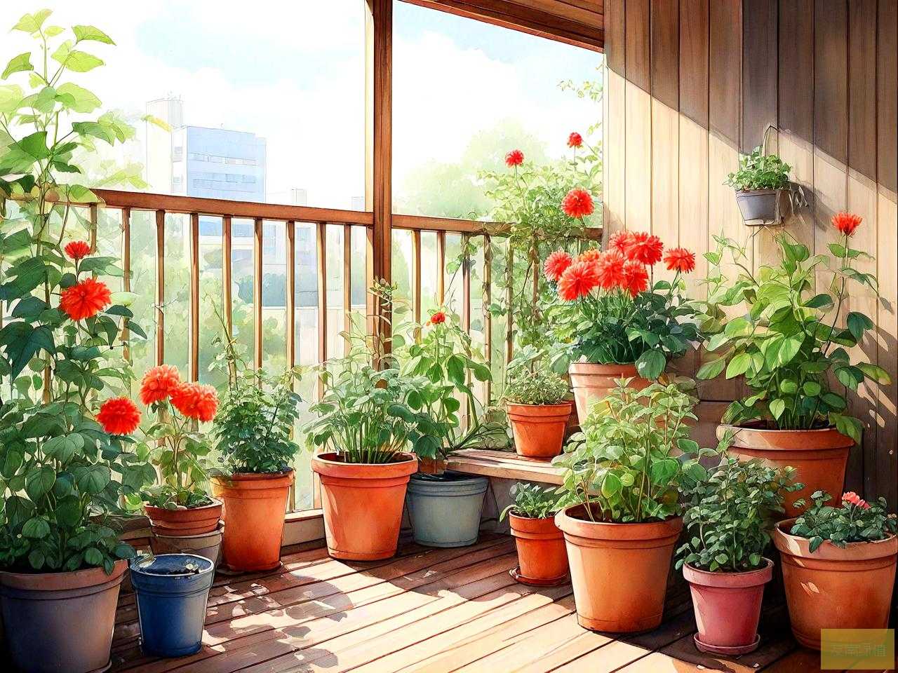 家庭阳台适合养的植物