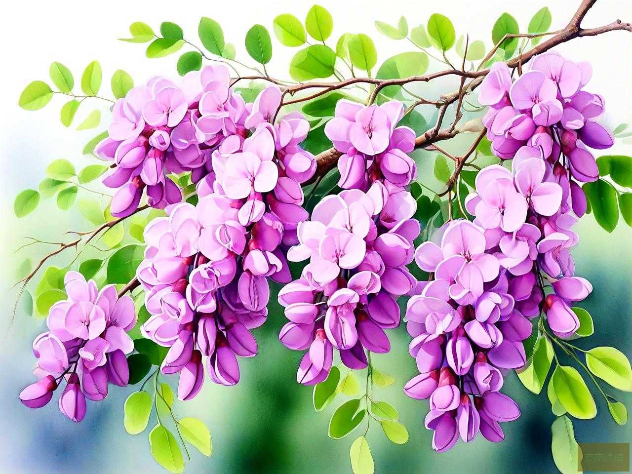像槐花的紫色花是什么