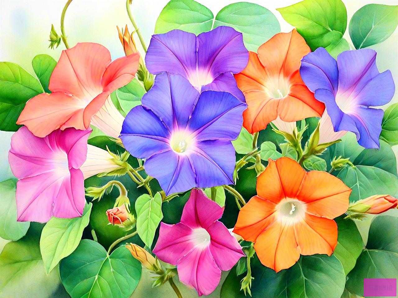 牵牛花颜色变化的原理