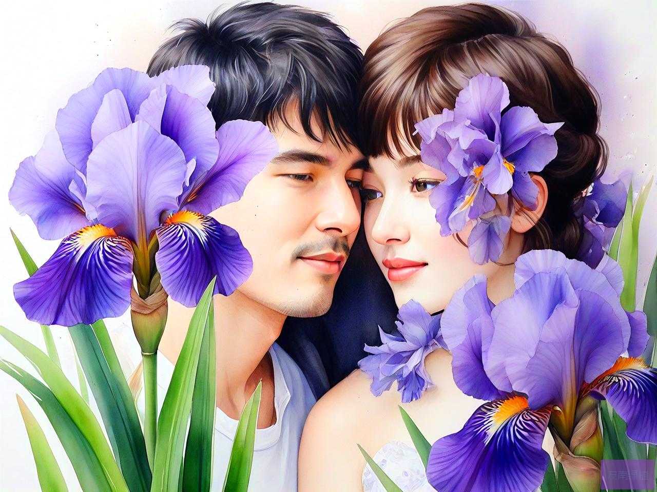 鸢尾花和什么花是情侣