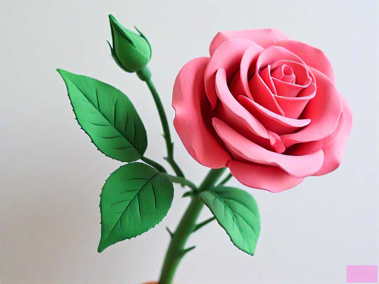 怎么用橡皮泥做玫瑰花