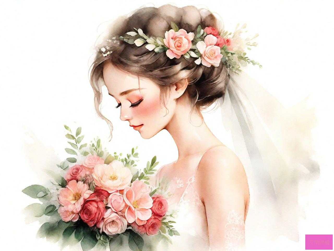 新娘鲜花造型买什么花