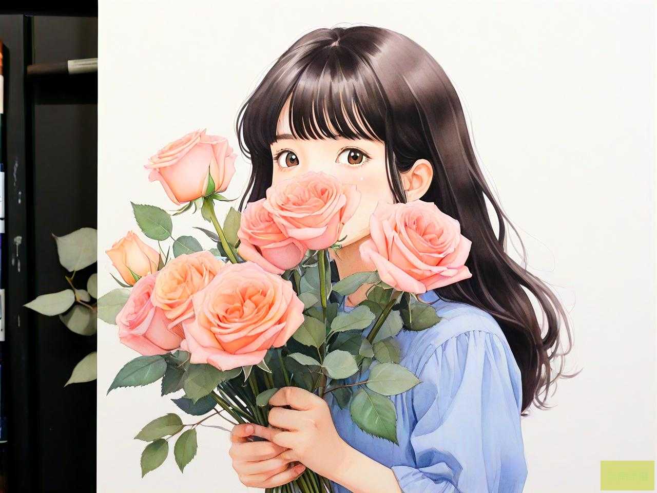 第一次和女生见面送花