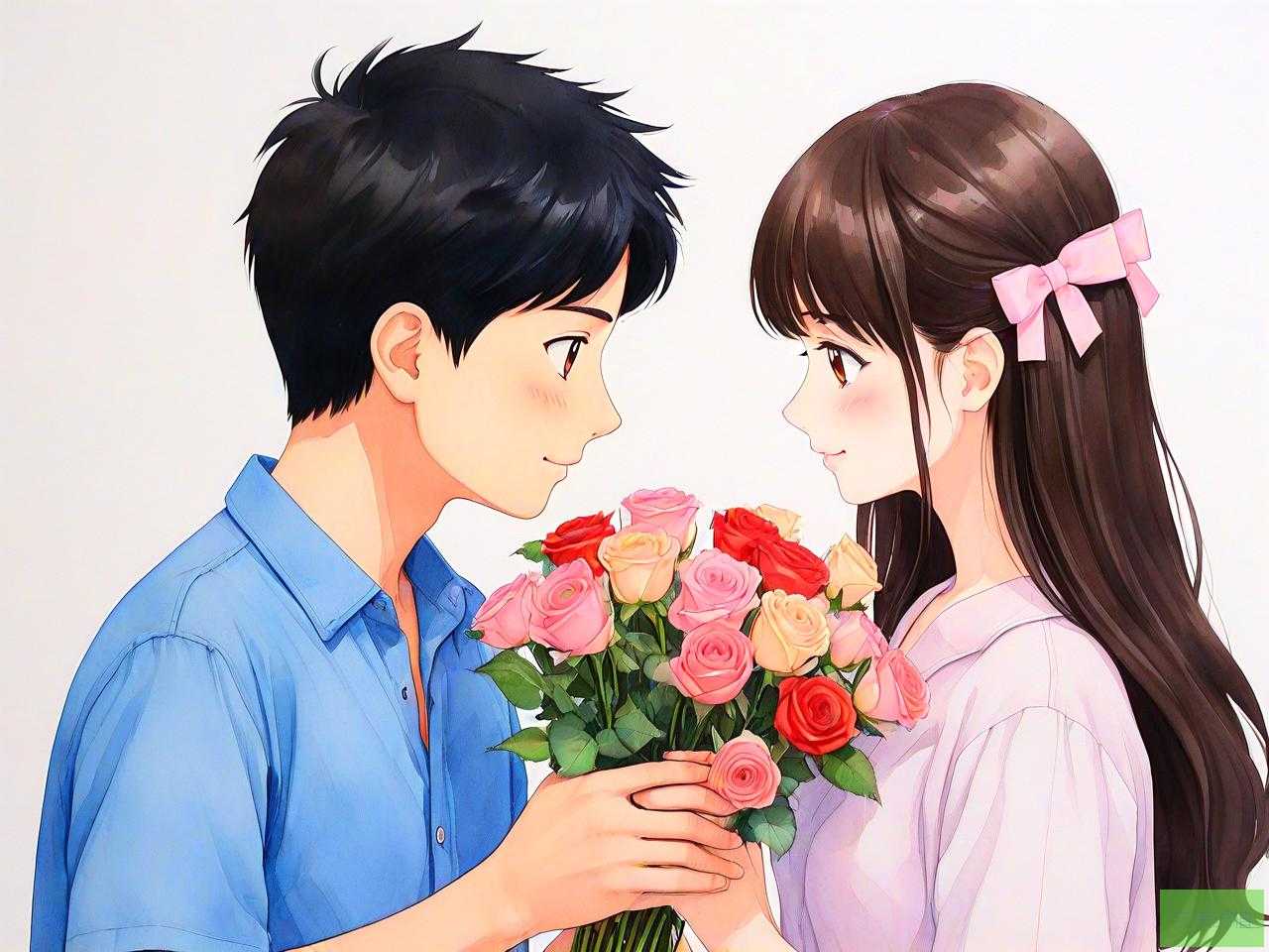 男女朋友可以送什么花