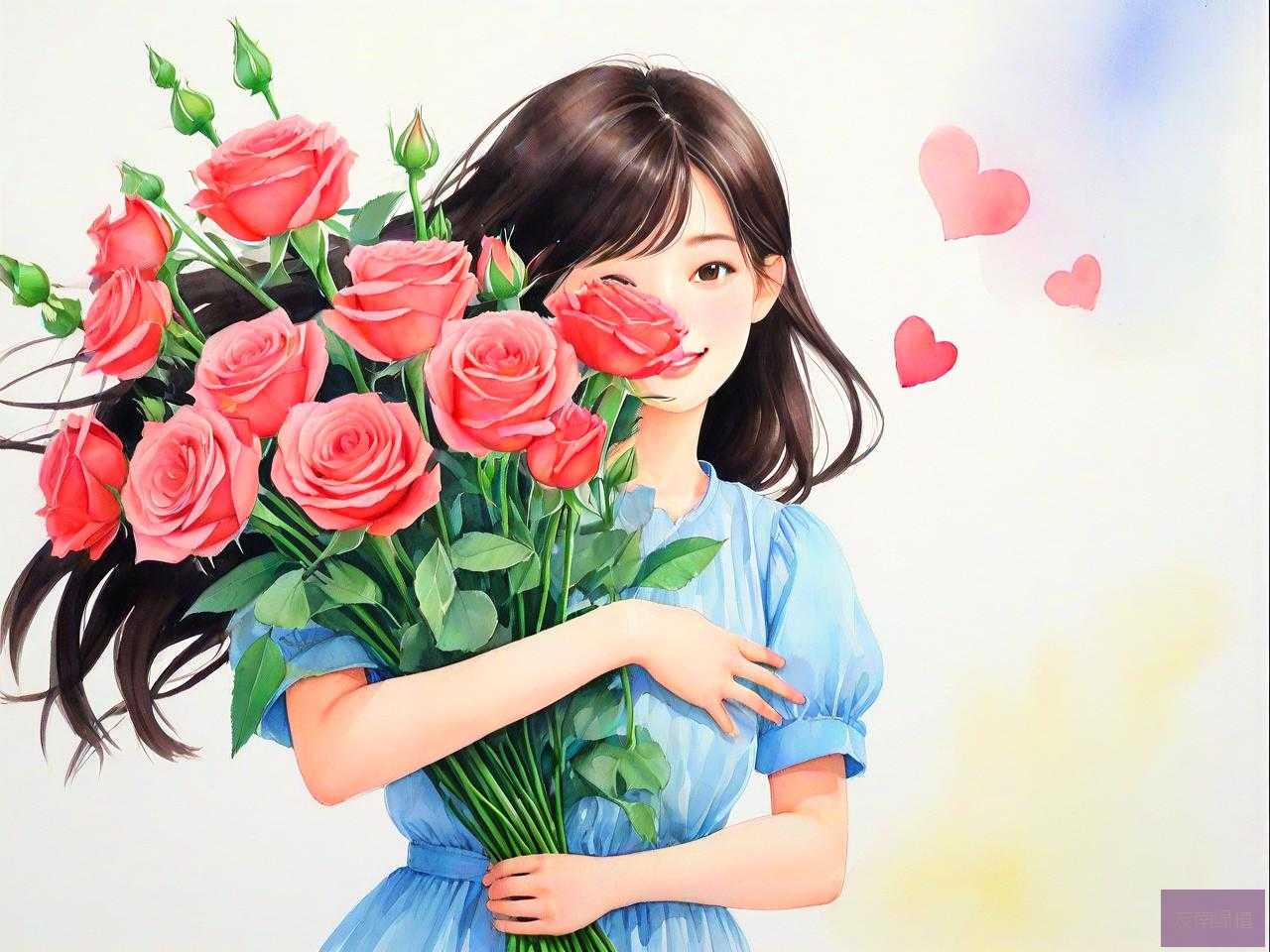追喜欢的女生送什么花