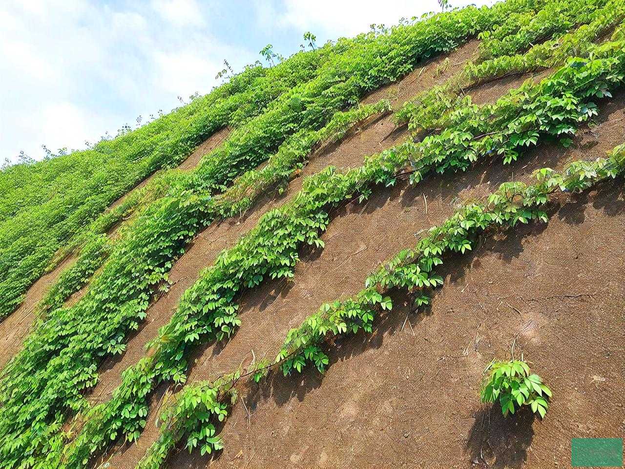 山坡种爬山虎可以护坡
