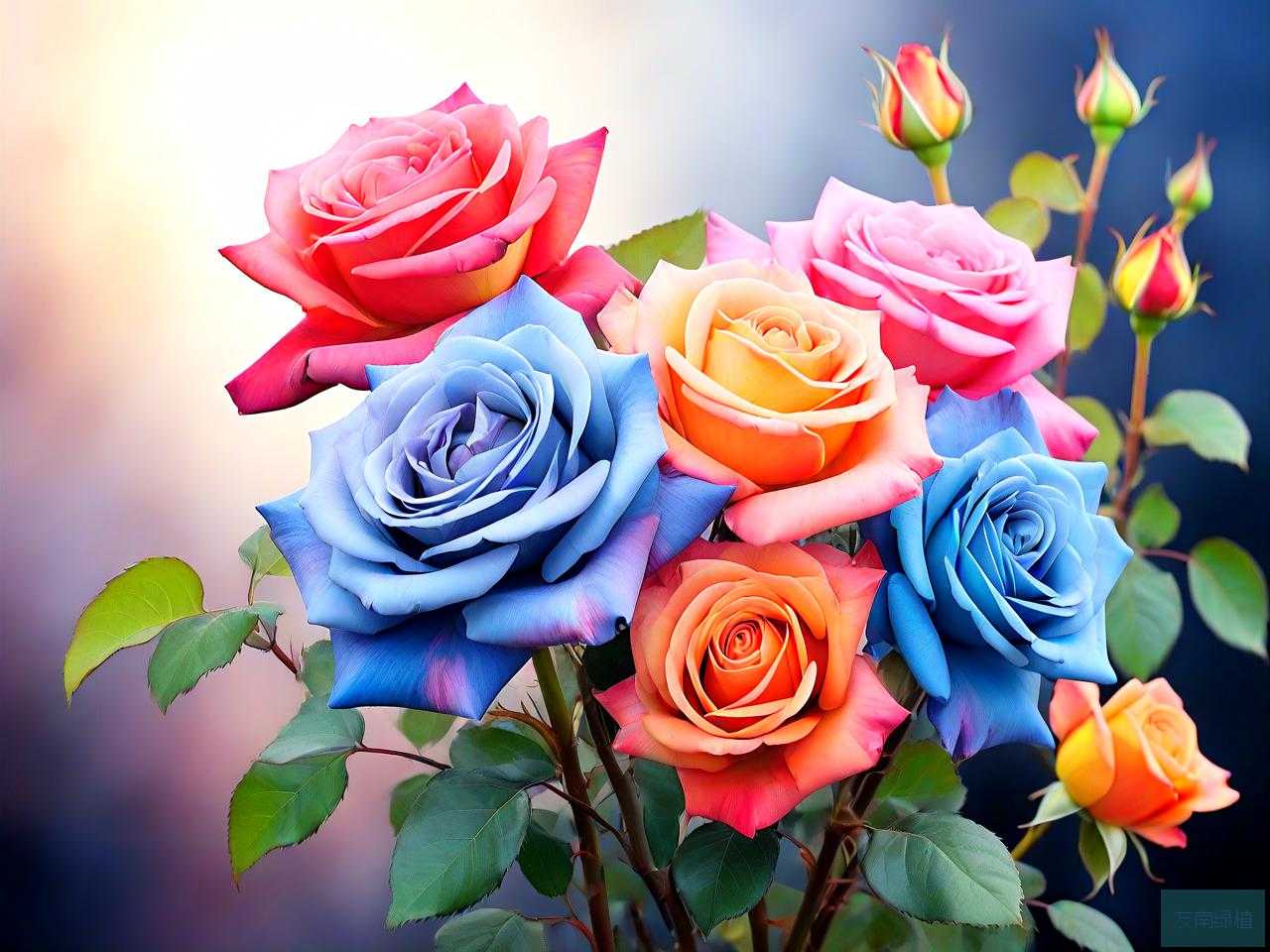 彩色月季花是什么品种