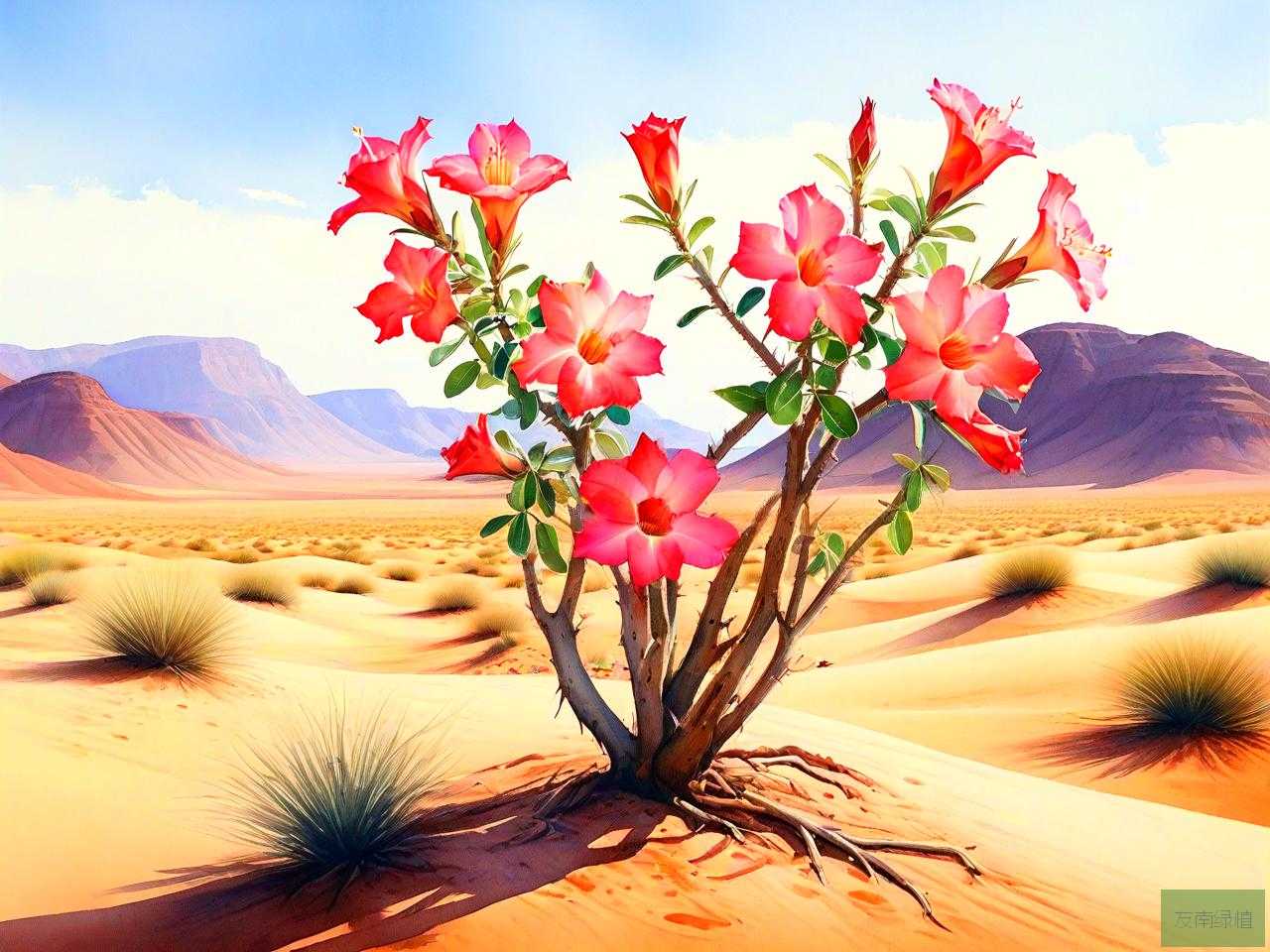 沙漠玫瑰长在沙漠里吗