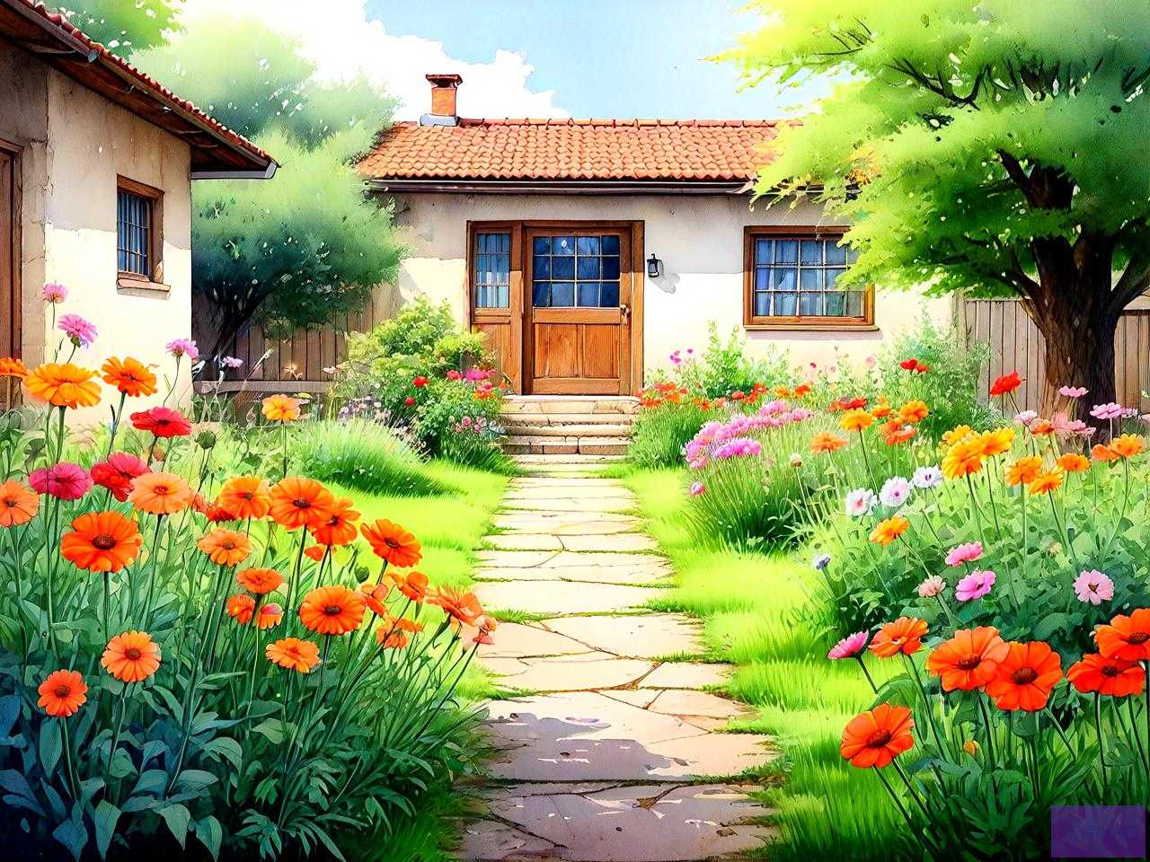 院子种什么花草风水好