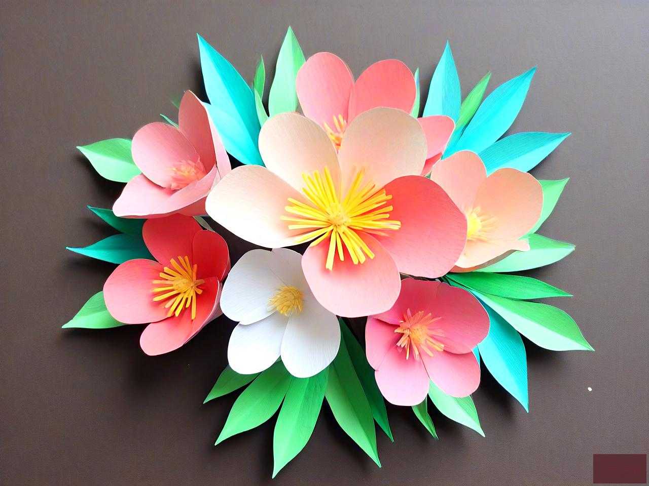 手工纸艺花朵制作方法