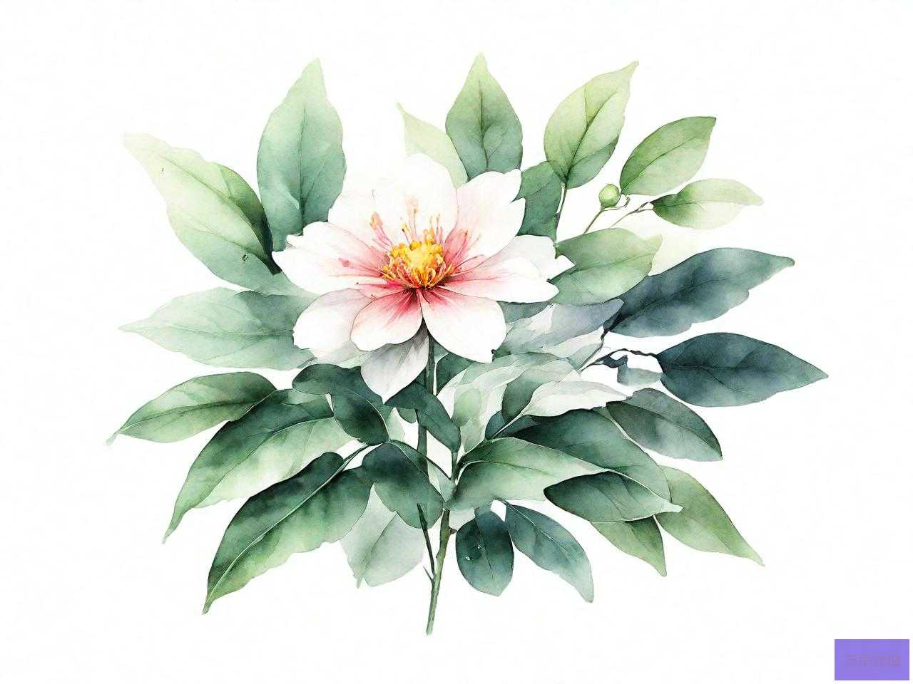 花叶青木花语