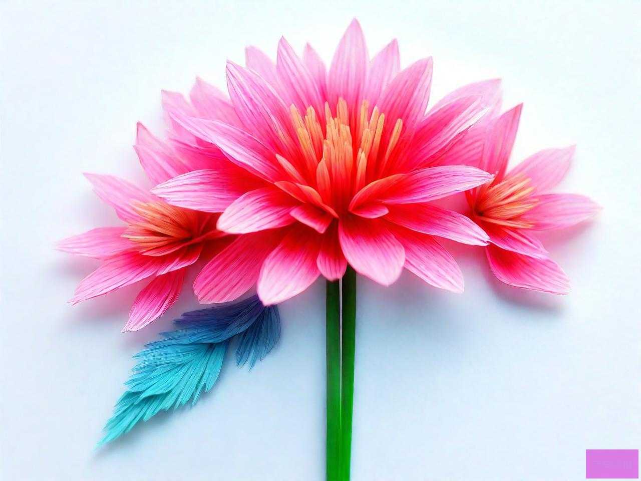 手工吸管花朵制作方法