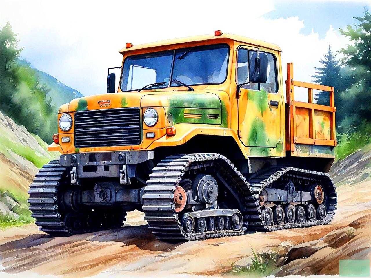 四驱履带爬山虎运输车
