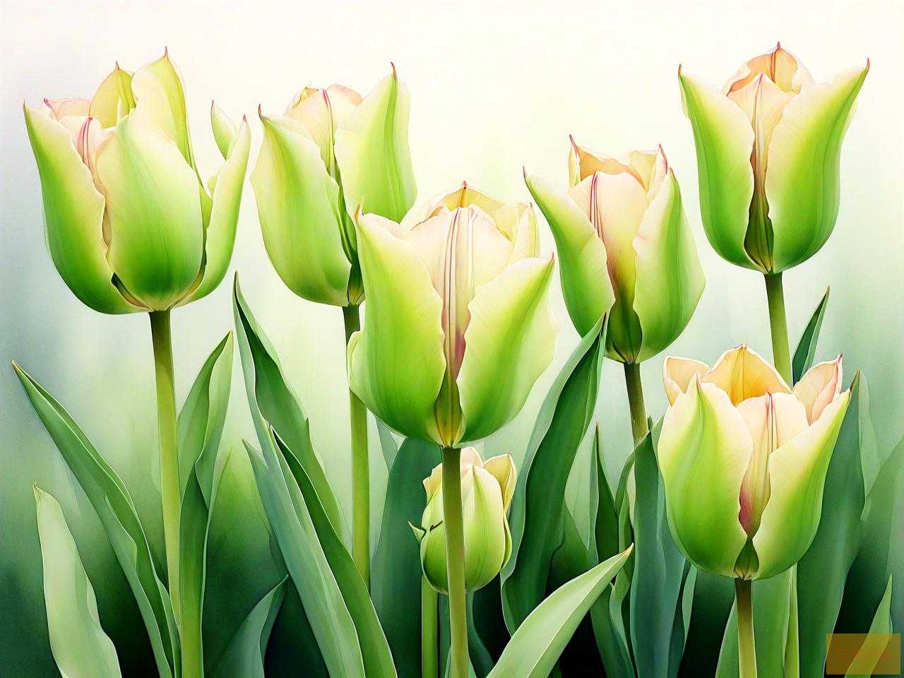 绿色郁金香花语和寓意