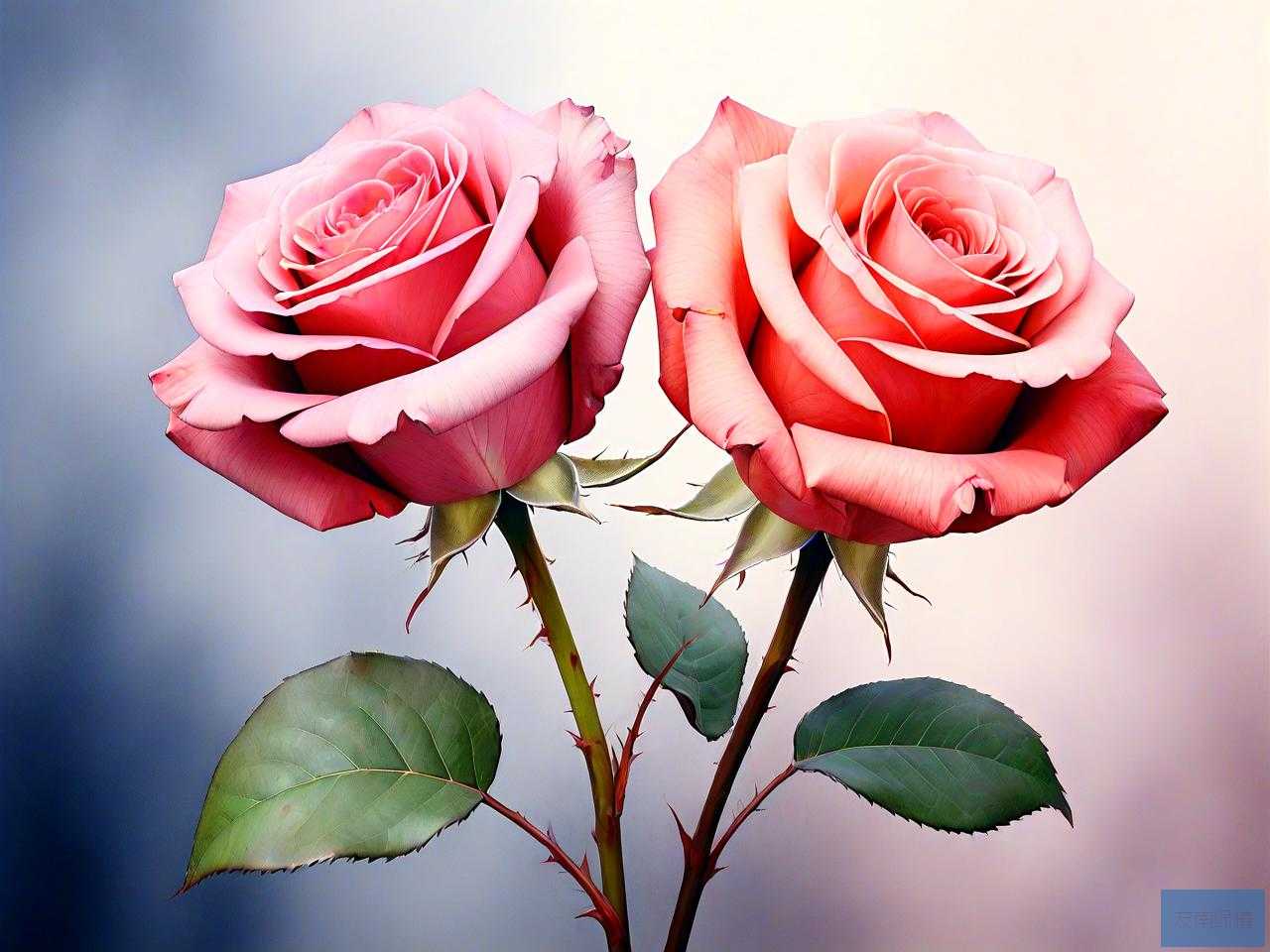 微信发2朵玫瑰花含义