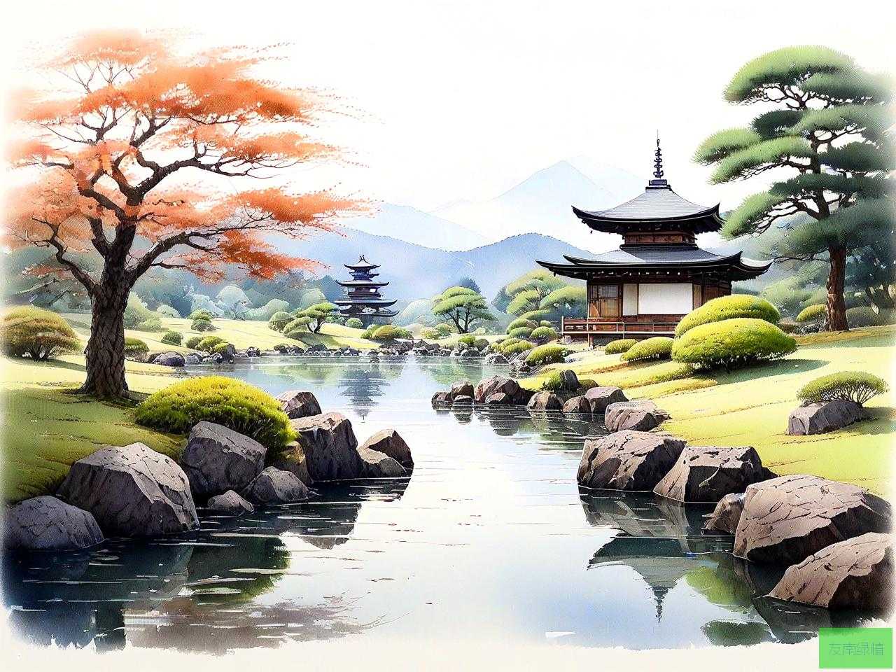 枯山水式园林常用植物