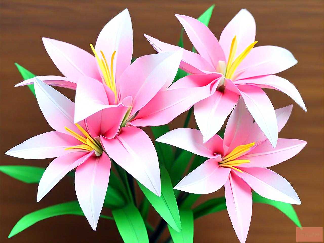 折纸百合花是怎样折的