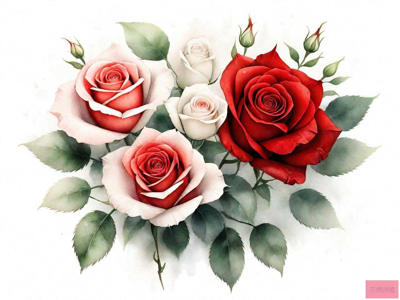 白玫瑰 红玫瑰 花语