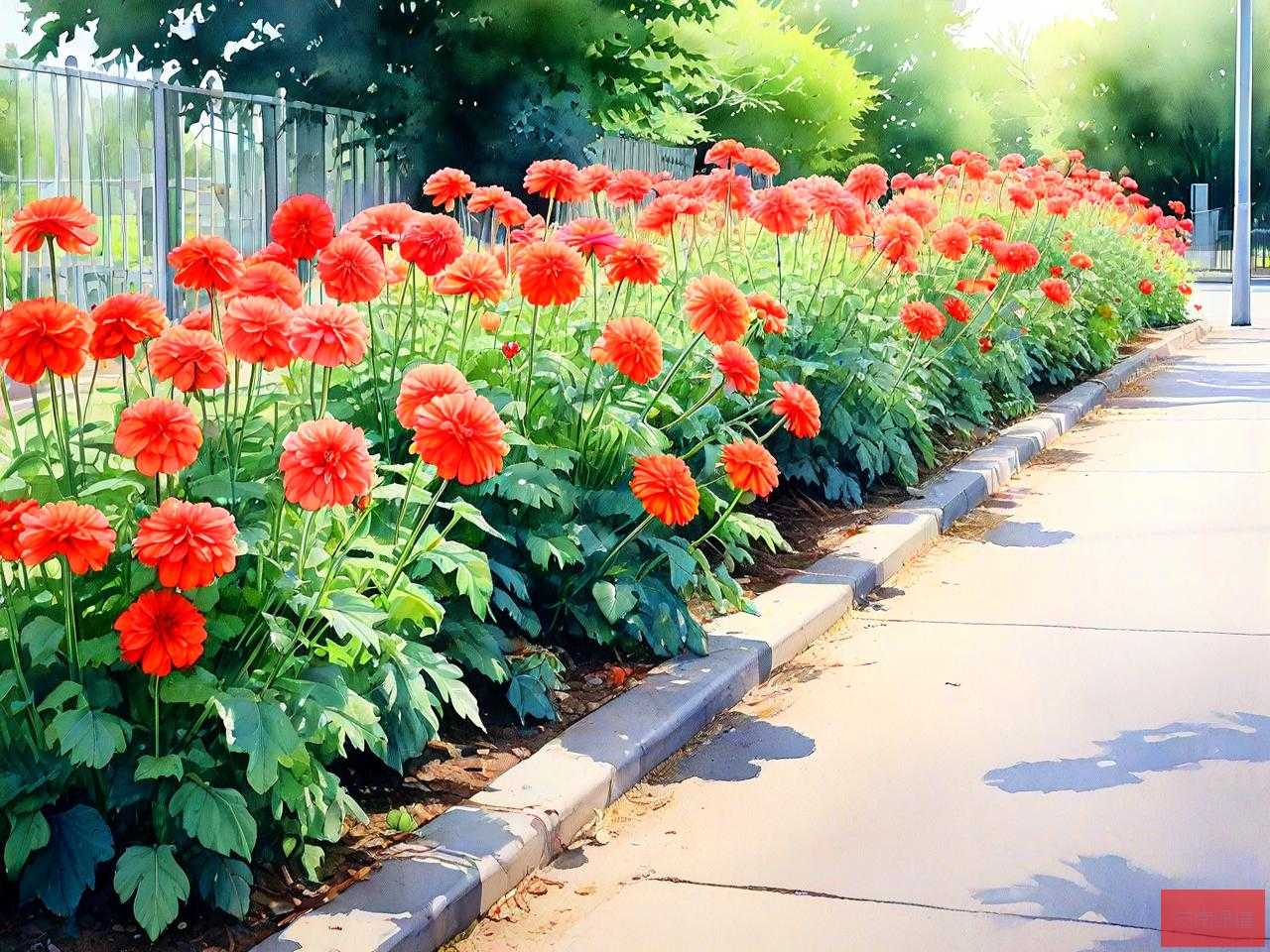 路边花坛一般种什么花