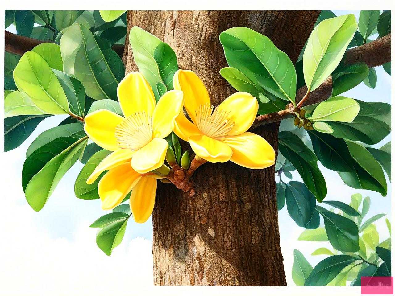 菠萝蜜树开花什么样子