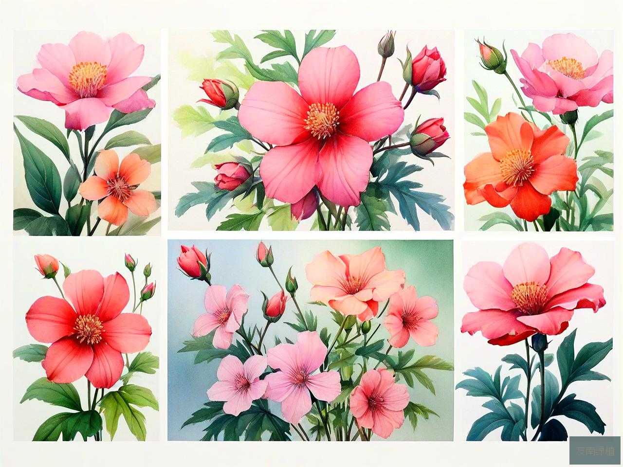 花的品种很多四字词语