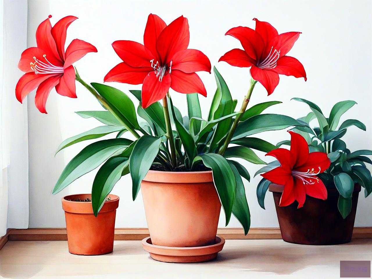 适合室内养的红色的花