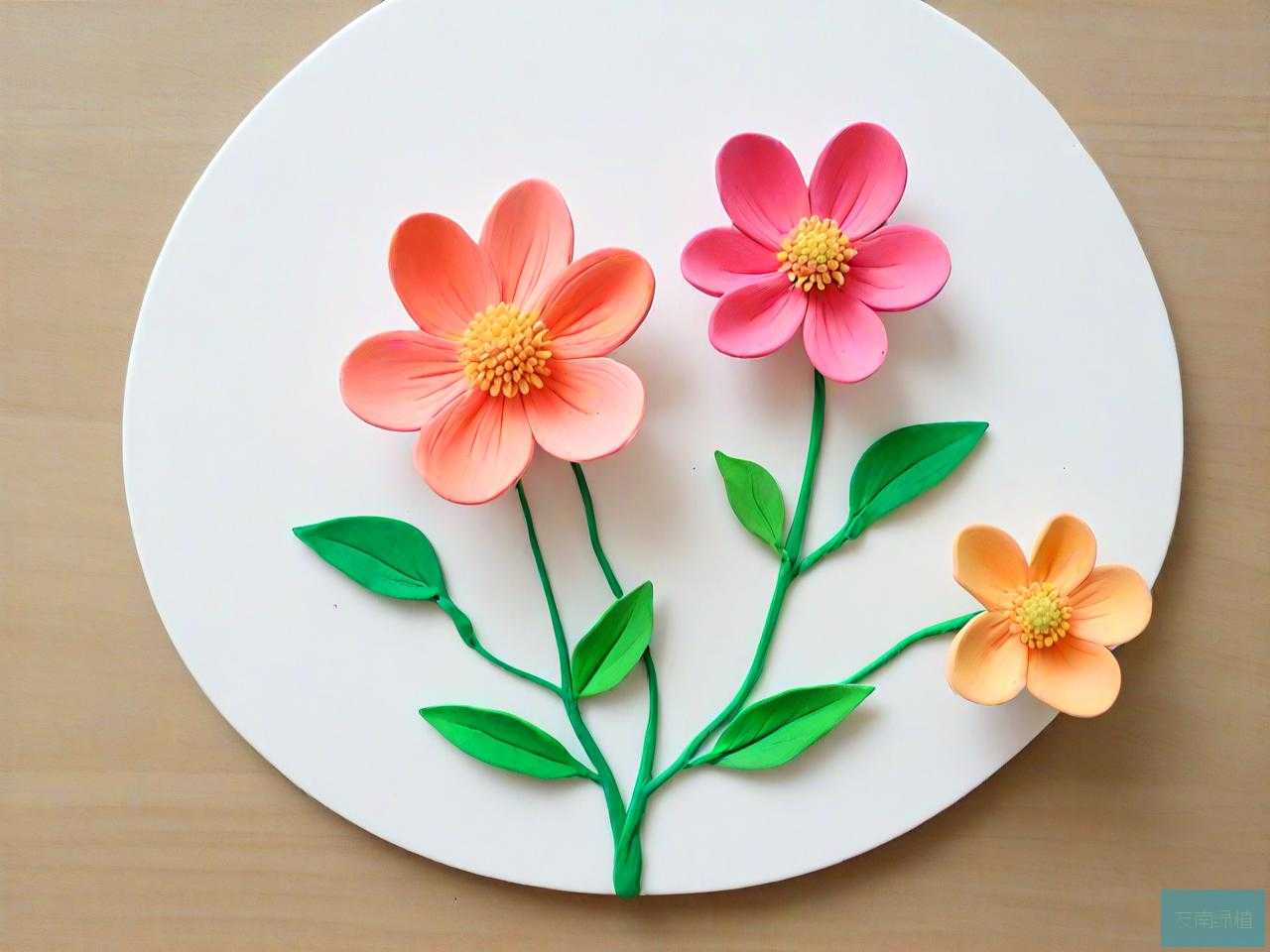 粘土手工花朵制作方法