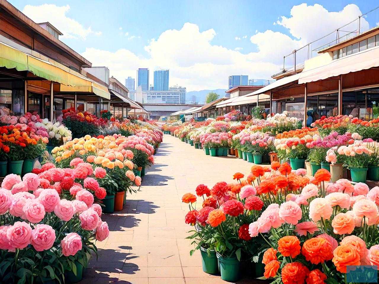 昆明市的鲜花批发市场
